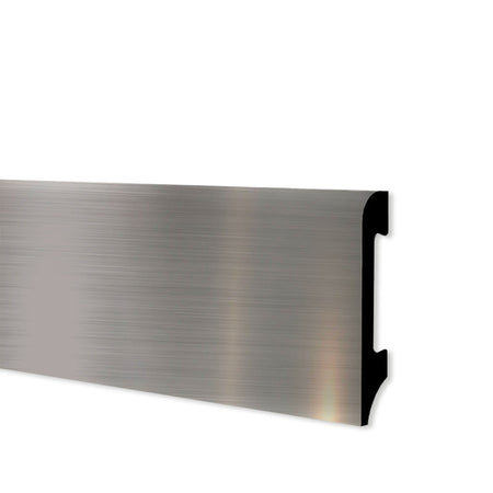 Battiscopa BC Spazzolato in POLIMERI EqualWood HI-TEC 75x14mm Nero, Bianco, Alluminio ecc. - Eternal Parquet