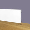Battiscopa Zoccolino BIANCO Squadrato passacavo 70x15x2000mm in POLIMERI - Polistrutturato - Eternal Parquet