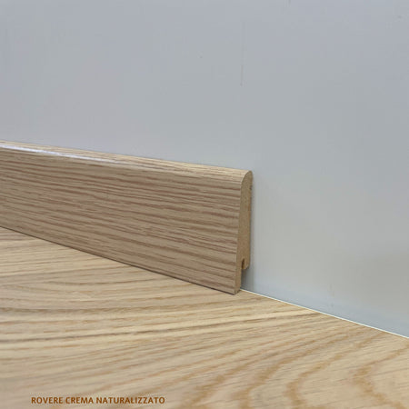 €1,69 - BATTISCOPA ZOCCOLINO in FIBRA DI LEGNO 60x15 Vari decori, Parquet, Laminati, SPC, LVT Eternal Parquet