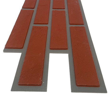 RIVESTIMENTO esterno - interno  isolante FLEX 248X770X5mm con mattoni ROSSI Ultrarealistici - Eternal Parquet