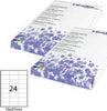 Etichetta adesiva - permanente - 70x37 mm - 24 etichette per foglio - bianco - Starline - conf. 100 fogli A4 Cancelleria e prodotti per ufficio/Archivio ufficio e accessori per scrivania/Etichette divisori per schedario e timbri/Etichette ed etichette adesive/Etichette per stampanti Eurocartuccia - Pavullo, Commerciovirtuoso.it