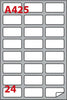 Etichetta adesiva A425 - permanente - 64x34 mm - 24 etichette per foglio - bianco - Markin - scatola 100 fogli A4 Cancelleria e prodotti per ufficio/Archivio ufficio e accessori per scrivania/Etichette divisori per schedario e timbri/Etichette ed etichette adesive/Etichette per stampanti Eurocartuccia - Pavullo, Commerciovirtuoso.it