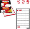 Etichetta adesiva C530 - permanente - 48x25 mm - 48 etichette per foglio - bianco - Markin - scatola 100 fogli A4 Cancelleria e prodotti per ufficio/Archivio ufficio e accessori per scrivania/Etichette divisori per schedario e timbri/Etichette ed etichette adesive/Etichette per stampanti Eurocartuccia - Pavullo, Commerciovirtuoso.it