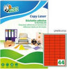Etichetta adesiva LP4F - permanente - 47 5x25 5 mm - 44 etichette per foglio - rosso fluo - Tico - conf. 70 fogli A4 Cancelleria e prodotti per ufficio/Archivio ufficio e accessori per scrivania/Etichette divisori per schedario e timbri/Etichette ed etichette adesive/Etichette per stampanti Eurocartuccia - Pavullo, Commerciovirtuoso.it
