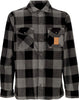 ETNIES-Camicia-Manica-Lunga-Uomo-Woodsman-Fleece-Charcoal-da-uomo