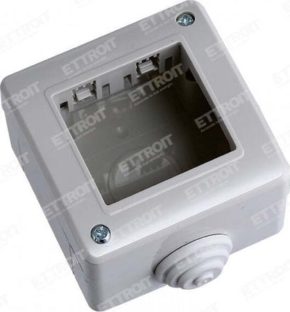 ETTROIT Custodia 2P IP40 Scatola Porta Frutti Da Esterno 2 Posti Modulo Compatibile Con Bticino Matix | MT2502 Fai da te/Materiale elettrico/Cablaggio di superficie/Scatole di derivazione Zencoccostore - Formia, Commerciovirtuoso.it