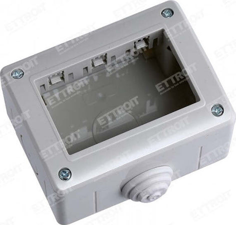 ETTROIT Custodia 3P IP40 Scatola Porta Frutti Da Esterno 3 Posti Modulo Compatibile Con Bticino Matix | MT2503 Fai da te/Materiale elettrico/Cablaggio di superficie/Scatole di derivazione Zencoccostore - Formia, Commerciovirtuoso.it
