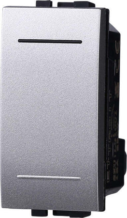 ETTROIT-Deviatore-1P-16A-Unipolare-Colore-GRIGIO-Compatibile-Con-Bticino-Living-International