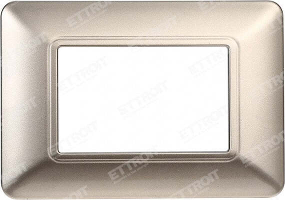 ETTROIT PLACCA PLASTICA 3P TITANIO compatibile matix bticino| MT83308 Fai da te/Materiale elettrico/Placche/Placche per prese Zencoccostore - Formia, Commerciovirtuoso.it