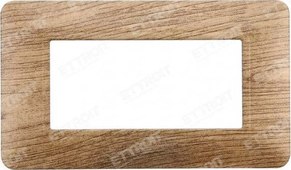 ETTROIT PLACCA PLASTICA 4P LEGNO CHIARO compatibile matix bticino| MT83404 Fai da te/Materiale elettrico/Placche/Placche per prese Zencoccostore - Formia, Commerciovirtuoso.it