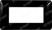 ETTROIT PLACCA PLASTICA 4P NERO compatibile matix bticino| MT83402 Fai da te/Materiale elettrico/Placche/Placche per prese Zencoccostore - Formia, Commerciovirtuoso.it