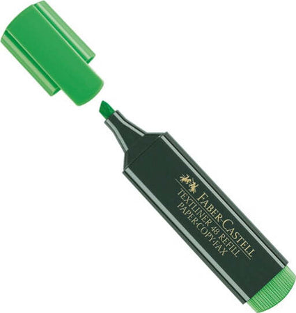 Evidenziatore Textliner 48 - punta di 3 differenti larghezze: 5 0-3 0mm-1 0mm - verde - Faber Castell Cancelleria e prodotti per ufficio/Penne matite scrittura e correzione/Marcatori ed evidenziatori/Marcatori cancellabili a secco e liquidi Eurocartuccia - Pavullo, Commerciovirtuoso.it