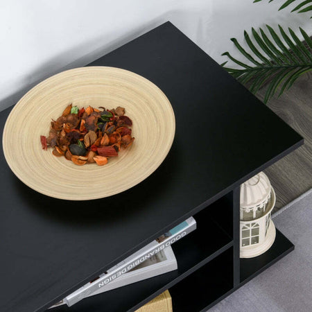 F02-0610A-Mobile-TV-Moderno-con-Ruote,-Mobiletto-TV-in-Legno,-80-×-40-×-40cm-Nero-soggiorno-anche-come-tavolino-da-salotto
