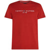 Tommy Hilfiger t-shirt dark magma logo ricamato MW0MW11797 T-shirt Tommy Hilfiger
