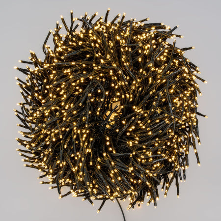 Catena lineare festone di luce bianca calda con MiniLed per decorazioni natalizie