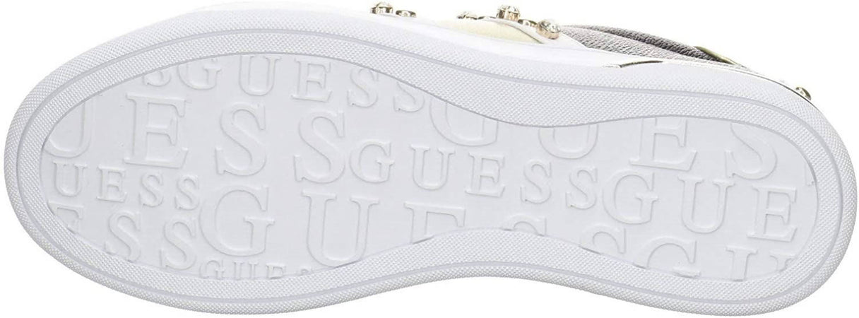 Guess Fl5 Riy-fal12 Sneakers Donna Punta Tonda Con Lacci E Suola In Gomma 2,5cm Scarpe Casual Con Fodera Interna E Logo