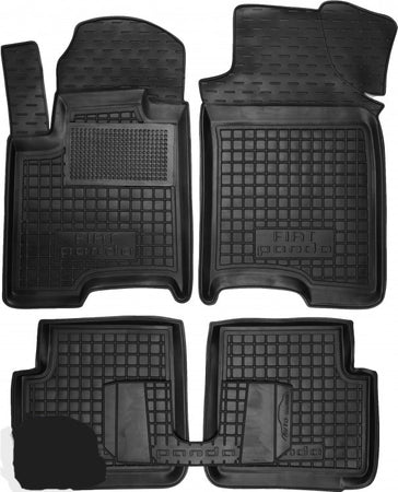 Tappetini di gomma su misura per Fiat Panda (2012+...)