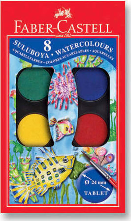 Faber-Castell onfezione acquerelli con 8 colori assortiti + pennello Giochi e giocattoli/Attività creative/Accessori per disegnare e colorare/Pittura/Acquarelli Scontolo.net - Potenza, Commerciovirtuoso.it