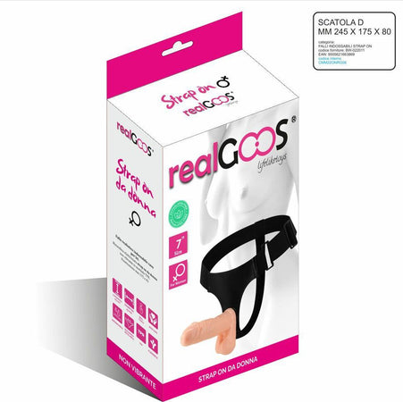 Fallo Realistico Indossabile per lei Strap On da Donna Non Vibrante in Morbido TPR 175 x 43 mm Realgoos® Salute e cura della persona/Erotismo e contraccezione/Sex toys/Strap-on Kondorama - Martinsicuro, Commerciovirtuoso.it