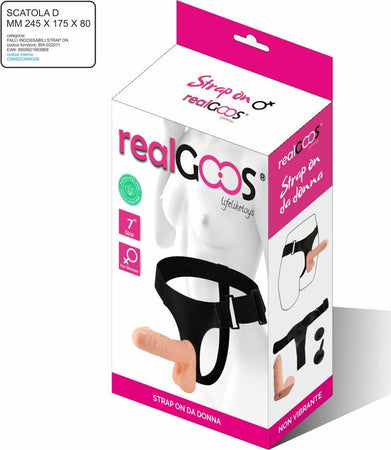 Fallo Realistico Indossabile per lei Strap On da Donna Non Vibrante in Morbido TPR 175 x 43 mm Realgoos® Salute e cura della persona/Erotismo e contraccezione/Sex toys/Strap-on Kondorama - Martinsicuro, Commerciovirtuoso.it