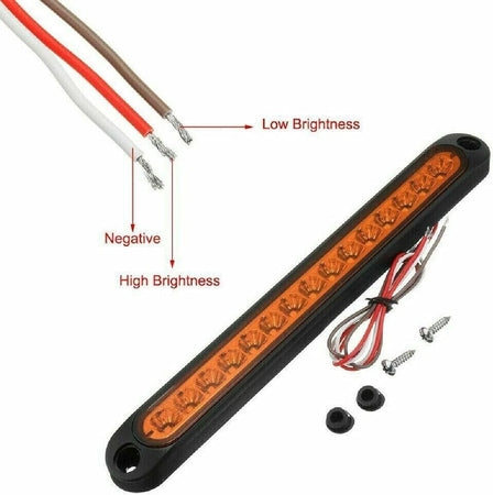 Luci Ingombro Coppia Fanali Posteriori Laterali Freccia Luci Auto Camper Suv Giallo 15Led 12-24V