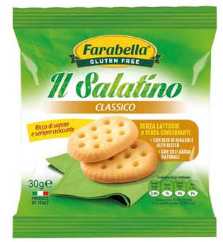 Farabella il salatino classico senza glutine e lattosio 30g