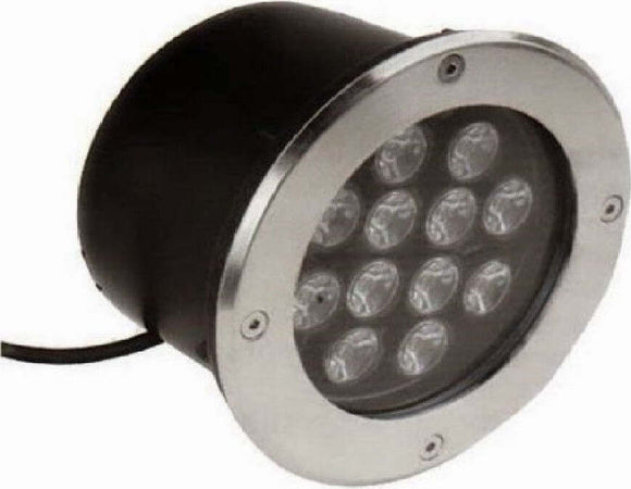 Faretto 12W 12 led incasso pavimento faro giardino bianco calpestabile IP68 Trade Shop italia - Napoli, Commerciovirtuoso.it