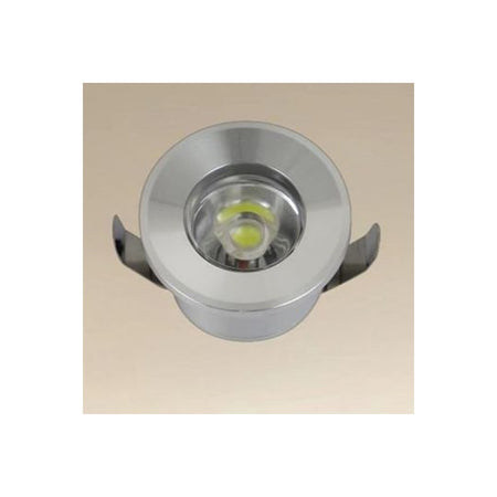 Faretto 1w Led Incasso A Soffitto Ip20 Argento Mini Spot Segnapassi Luce Naturale 00250