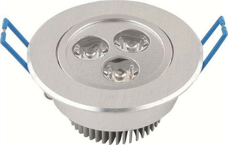 FARETTO 3 LED 3 W AD INCASSO CON ALETTE A MOLLA ROTONDO LUCE FREDDA O CALDA Trade Shop italia - Napoli, Commerciovirtuoso.it