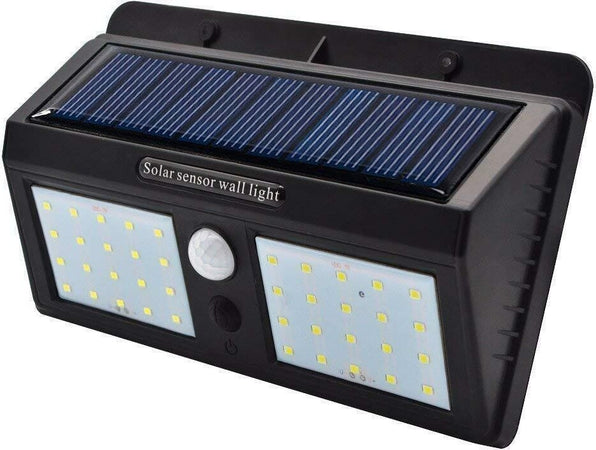Faretto 40 LED Pannello Solare Ricaricabile Sensore Movimento ip65 Illuminazione/Illuminazione per esterni/Proiettori Zencoccostore - Formia, Commerciovirtuoso.it