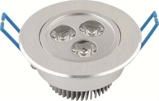 Faretto A Led Da 3 Watt Da Incasso A Molla Con Alette Luce Fredda Illuminazione/Illuminazione per interni/Luci da incasso Trade Shop italia - Napoli, Commerciovirtuoso.it