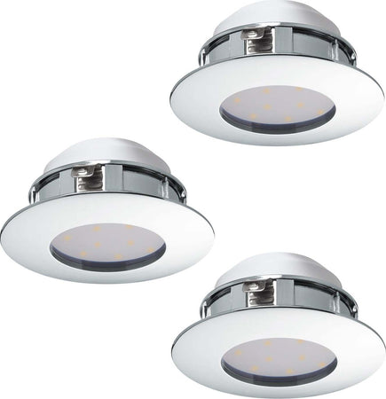 Faretto-Ad-Incasso-Contemporaneo-Pineda-In-Policarbonato-Cromo-3-Luci-Led-4,9W