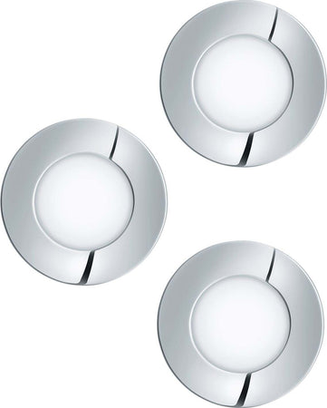 Faretto-Ad-Incasso-Moderno-Fueva-1-In-Metallo-Cromo-3-Luci-Led-2,8W-3000K