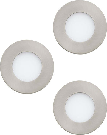 Faretto-Ad-Incasso-Moderno-Fueva-1-In-Metallo-Nichel-Satinato-3-Luci-Led-2,8W