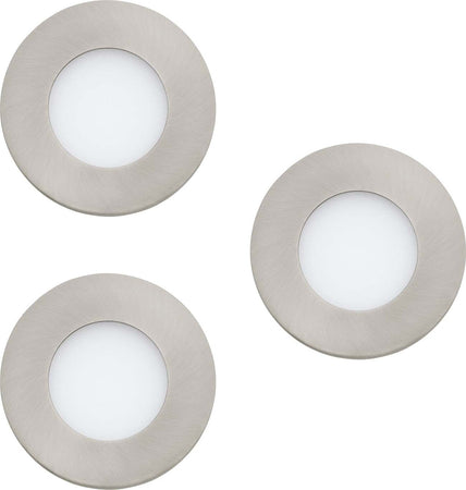 Faretto-Ad-Incasso-Moderno-Fueva-Z-In-Acciaio-Nichel-Satinato-3-Luci-Led-2,8W