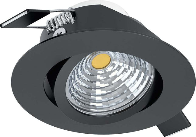 Faretto-Ad-Incasso-Moderno-Saliceto-In-Alluminio-Nero-Led-Integrato-6W-2700K