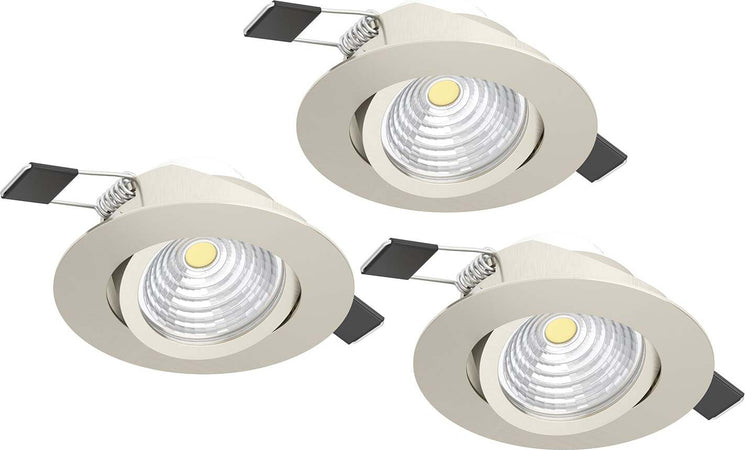 Faretto-Ad-Incasso-Moderno-Saliceto-In-Alluminio-Nichel-Satinato-3-Luci-Led-6W