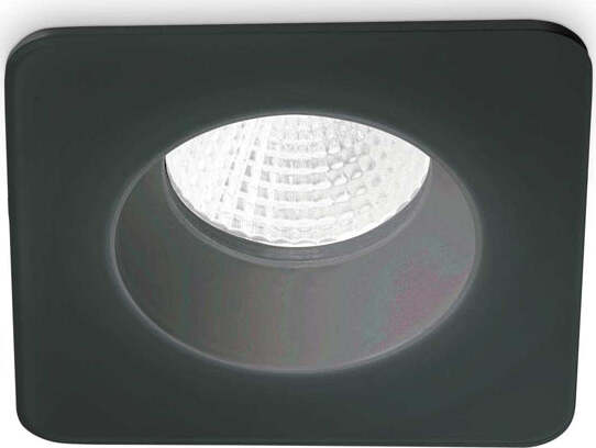 Faretto-Ad-Incasso-Moderno-Square-Room-65-Alluminio-Nero-Led-8W-3000K-Luce-Calda