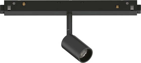 Faretto-Binario-Singolo-Dali-Ego-Alluminio-Nero-1-Luce-3W-3000K-Luce-Calda
