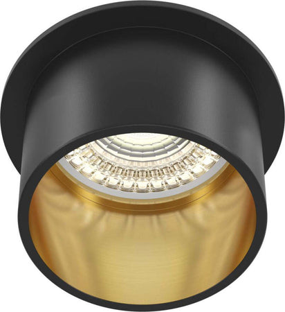 Faretto-Da-Incasso-Moderno-Reif-Alluminio-Nero-1-Luce-Diffusore-Vetro-Oro