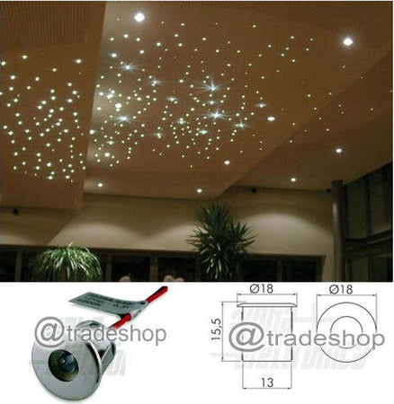 Faretto Effetto Cielo Stellato Luce Calda Fredda Faretti Led Silver 3v 18mm Illuminazione/Illuminazione per interni/Luci da incasso Trade Shop italia - Napoli, Commerciovirtuoso.it