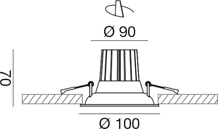 Faretto-incasso-led-Gea-Led-EDEN-GFA1030C-bianco-lampada-soffitto-moderna