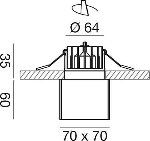 Faretto-incasso-led-Gea-Led-FAYE-GFA364-IP54-nero-lampada-soffitto-moderna