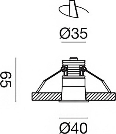 Faretto-incasso-nero-alluminio-Gea-Led-GFA1111N-LED-4000K-430LM-spot-tondo-moderno-led-integrato