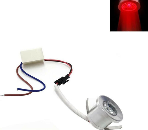 Faretto-Led-1w-A-Incasso-Silver-Punto-Luce-Colore-Rosso-Universo
