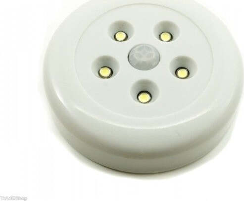 Faretto-Led-1w-Luce-Bianca-Fredda-5-Led-Armadio-Sensore-Movimento-Calamitata