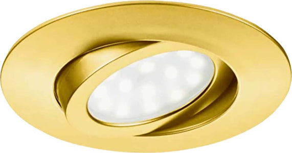 Faretto Led a Incasso per Interni Orientabile Faretto Oro Incasso Struttura in Policarbonato LED Integrato Illuminazione/Illuminazione per interni/Lampadari lampade a sospensione e plafoniere/Faretti da soffitto Liquidator Italia - Nicosia, Commerciovirtuoso.it