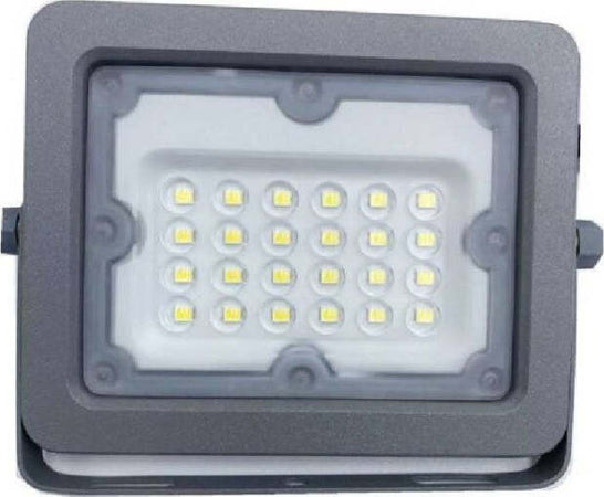 Faretto-Led-Proiettore-Slim-Esterno-Grigio-20w-Ip65-Luce-6500k-4000k-3000k-Fs20w