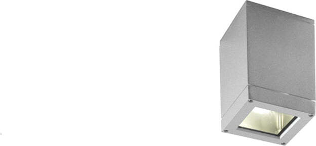 Faretto-Moderno-Esterno-Kubik-Alluminio-Grigio-Perla-1-Luce-E27