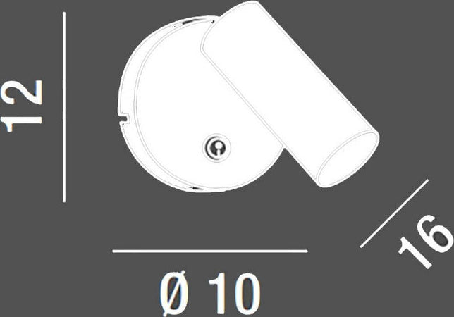 Faretto-moderno-Perenz-CANOR-6640-B-LC-LED-spot-orientabile-metallo-bianco-opaco